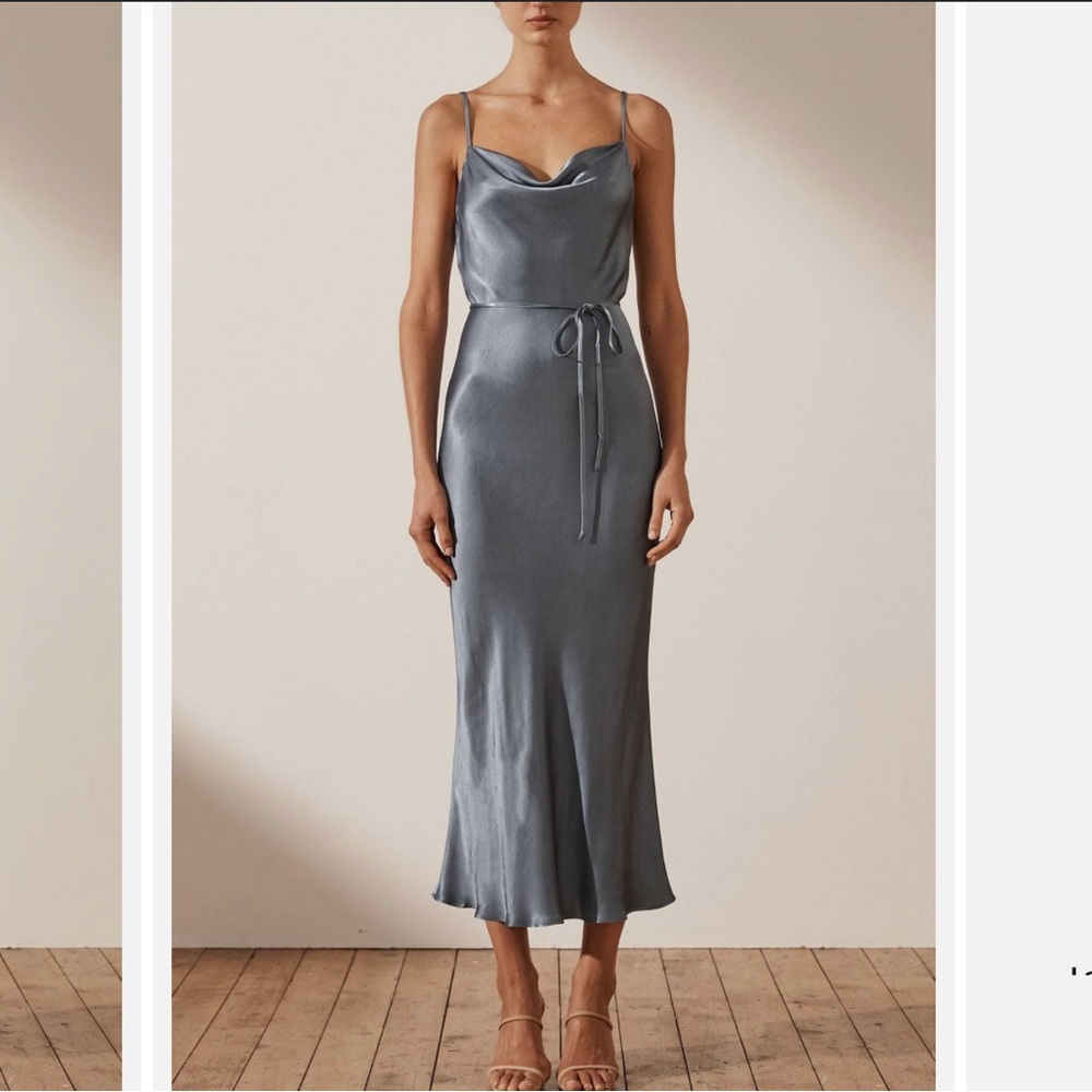 Shona Joy Bias Cowl Midi-Dress